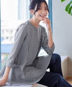 Tiaclasse L 【小倉優子さん着用・選べる袖TYPE・洗える】バックフレアチュニック