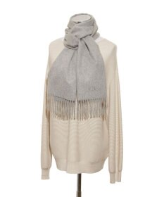 MOONBAT 【洗えるカシミヤ】FURLA カシミヤ100%無地マフラー／幅30cm