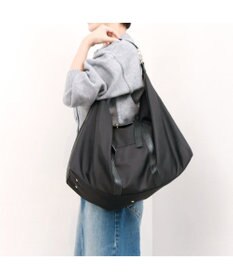 UNBILLION ペルケ perche / ナイロン×牛革かぶせジェムストーン2wayボストンバッグ