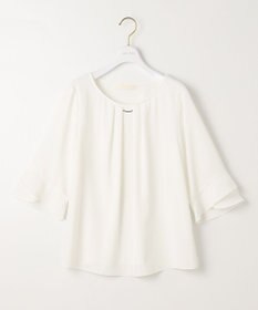 ANY SIS S 【洗える】ラッフルフレアジョーゼット ブラウス