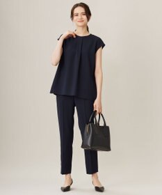 自由区 L 【セットアップ対応・UVカット・接触冷感・洗える】ライトストレッチテーパード パンツ