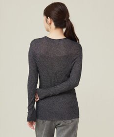 ANY SIS 【洗える】ラメシアーリブ ニット