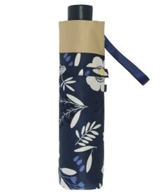 MOONBAT LANVIN en Bleu 折りたたみ傘 バイカラーデイジー サテンプリント 大きめ55cm