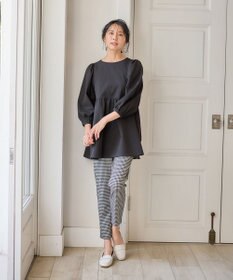 ANY L サッカーパフスリーブブラウス