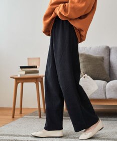 WEGO 裏起毛ワイドイージーパンツ