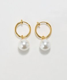 Phoebe 〈金属アレルギー対応〉バランスパールフープイヤリング　ゴールド/ステンレス/大ぶり/存在感◎/主役級