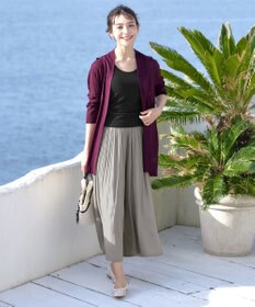 Tiaclasse L 【新色追加・UVケア・接触冷感】ロングトッパーカーディガン