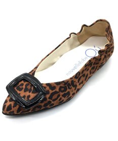 nouvelleRobe Oū 【本革・高反発】Buckle Ornament ポインテッドトゥ パンプス