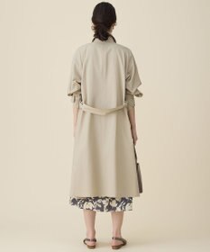 自由区 S コットンナイロンバルカラー コート