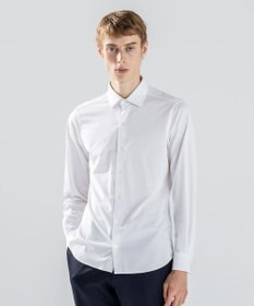 JOSEPH HOMME 【ストレッチ】ハイゲージコットンジャージー 　長袖レギュラーカラーシャツ