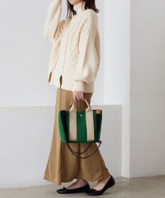 TOPKAPI 【TREASURE TOPKAPI】イタリアンフェルト ラメテープ 2way トートバッグ 2023