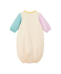 MIKI HOUSE HOT BISCUITS 【50-60cm】接結カノコ素材 ワンポイント刺繍 ツーウェイオール