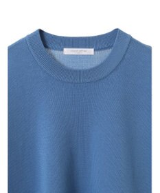 Green Parks 袖裏配色５分袖ニットプルオーバー