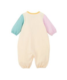 MIKI HOUSE HOT BISCUITS 【50-60cm】接結カノコ素材 ワンポイント刺繍 ツーウェイオール