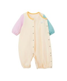 MIKI HOUSE HOT BISCUITS 【50-60cm】接結カノコ素材 ワンポイント刺繍 ツーウェイオール