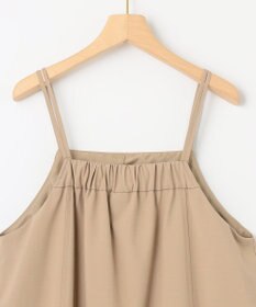 組曲 【洗える・シワになりにくい】リネン混オックスストレッチ キャミワンピース