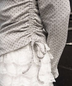 WEGO サイドリボンカットジップパーカー