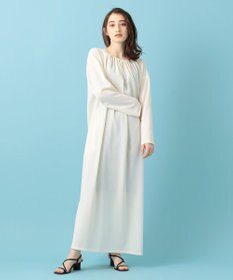 #Newans 【洗える】プルンプクロスバックオープンワンピース