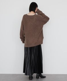 AMERICAN HOLIC バイパチラメ入りＶネック片畦ニットカーディガ