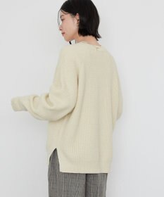 AMERICAN HOLIC バイパチラメ入りＶネック片畦ニットカーディガ