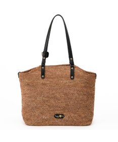 IBIZA ラフィア　セミショルダーバッグ