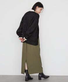 AMERICAN HOLIC バイパチラメ入りＶネック片畦ニットカーディガ