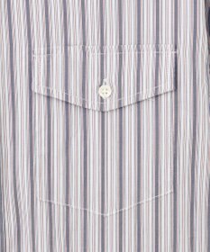 J.PRESS MEN オーガニックコットン ダブルチューブマルチストライプ シャツ