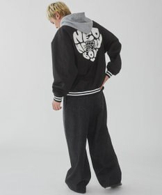 WEGO 【ユニセックス着用ITEM】グラフィックフードスタジャン