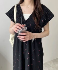 WEGO シャーリングサロペット
