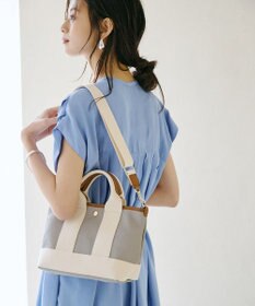 TOPKAPI 【Breath TOPKAPI】スコッチグレイン ネオレザー ミニ トート バッグ ショルダー付き S