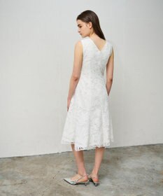 GRACE CONTINENTAL ケミカルリーフドレス