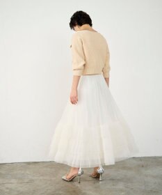 GRACE CONTINENTAL バイカラールーズニットカーディガン