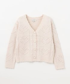 ANY KIDS ハート ニット カーディガン