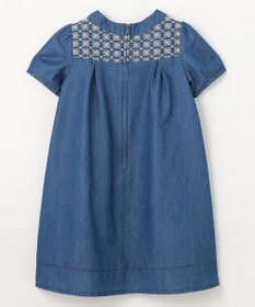 組曲 KIDS 【150-160㎝】レースコンビデニムワンピース