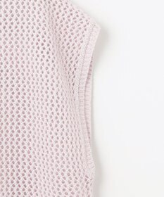 ANY フレンチスリーブメッシュニット