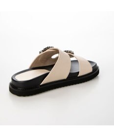 MODE ET JACOMO <carino>厚底ビジューバックルサンダル