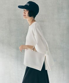 UNFILO 【VERY掲載】BEAUTY FORM JERSEY light サイドZIP プルオーバー