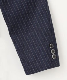 JOSEPH ABBOUD 【清涼/軽量/ストレッチ】ミックスリネンストライプジャケット