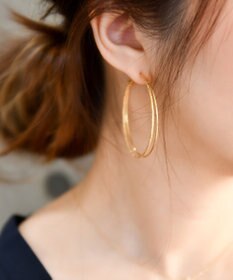 Phoebe ダブルラインフープピアス