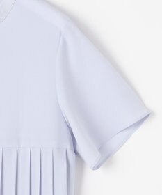 ANY SIS L 【洗える】ジョーゼットプリーツコンビ ブラウス