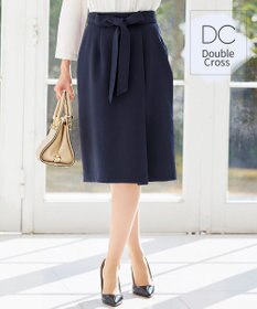 Tiaclasse L 【洗える】快適な履き心地のダブルクロスセミタイトスカート