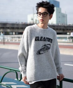 WEGO 【ユニセックス着用ITEM/MLサイズ展開】シャギーグラフィックプルオーバー