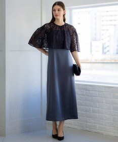 23区 【APPLAUDIR】ブライトフラワーレースコンビ ドレス