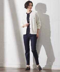 J.PRESS LADIES 【洗える】RAYON STRETCH PLAIN クルーネック ニット