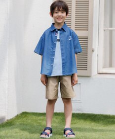 J.PRESS KIDS 【100-130㎝】コットンストレッチ ショートパンツ