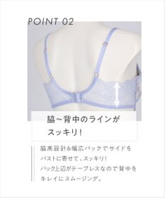 AMPHI ブラジャー ふっくらまる胸キープ 脇高設計 脇・背中スッキリ【Hold Day Bra】 BYJ311 アンフィ／ワコール