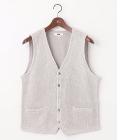 JOSEPH ABBOUD 【洗える】ストローヤーン ニット ベスト