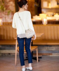 Tiaclasse キルティング巾着ショルダーバッグ