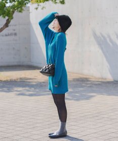 Tiaclasse キルティング巾着ショルダーバッグ