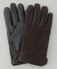 GOTAIRIKU 【スマホ対応】鹿の子×シープレザーコンビグローブ